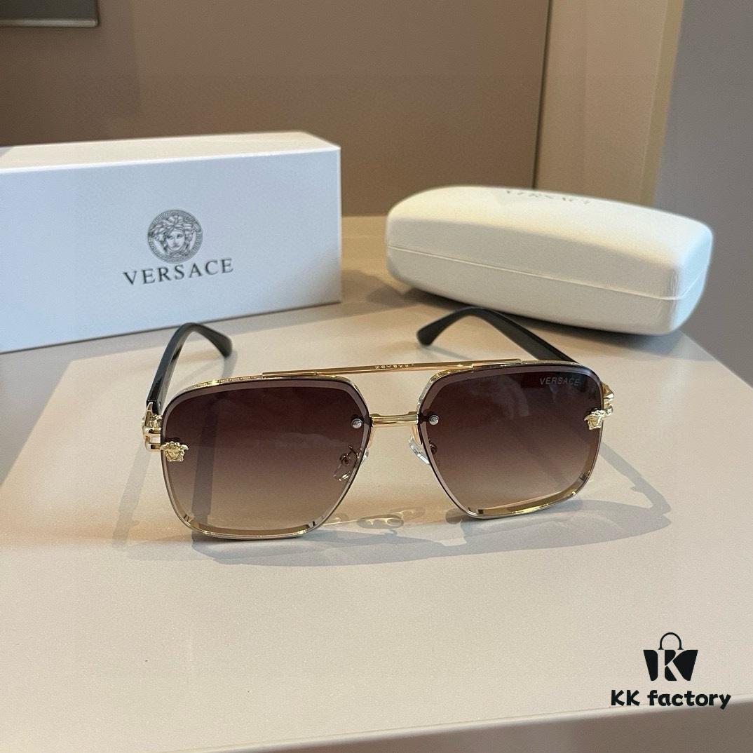 VERSACE Versace Fashion Sunglasses, Men's Polarized Sunglasses, Stylish Sun Protection Glasses for Face Contour Enhancement
