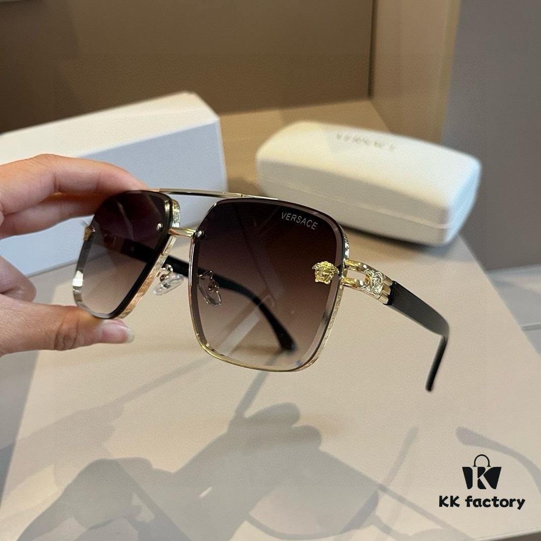 VERSACE Versace Fashion Sunglasses, Men's Polarized Sunglasses, Stylish Sun Protection Glasses for Face Contour Enhancement