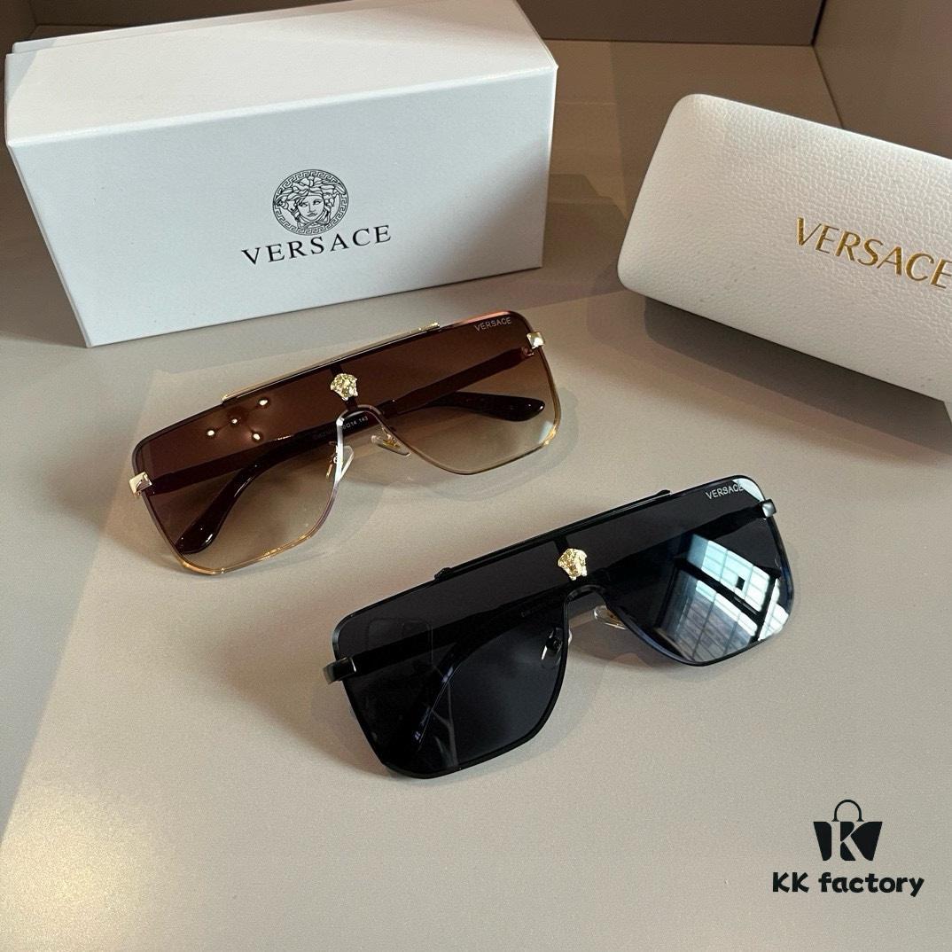VERSACE Versace Fashion Sunglasses, Men's Polarized Sunglasses, Stylish Sun Protection Glasses for Face Contour Enhancement