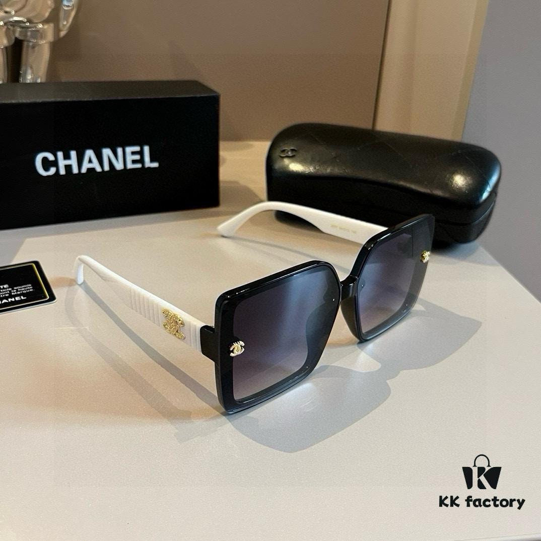 Chanel Popular Pearl-Temple Sunglasses, Xiaohongshu Trending Style, Fashionable Designer-Inspired Sun Glasses