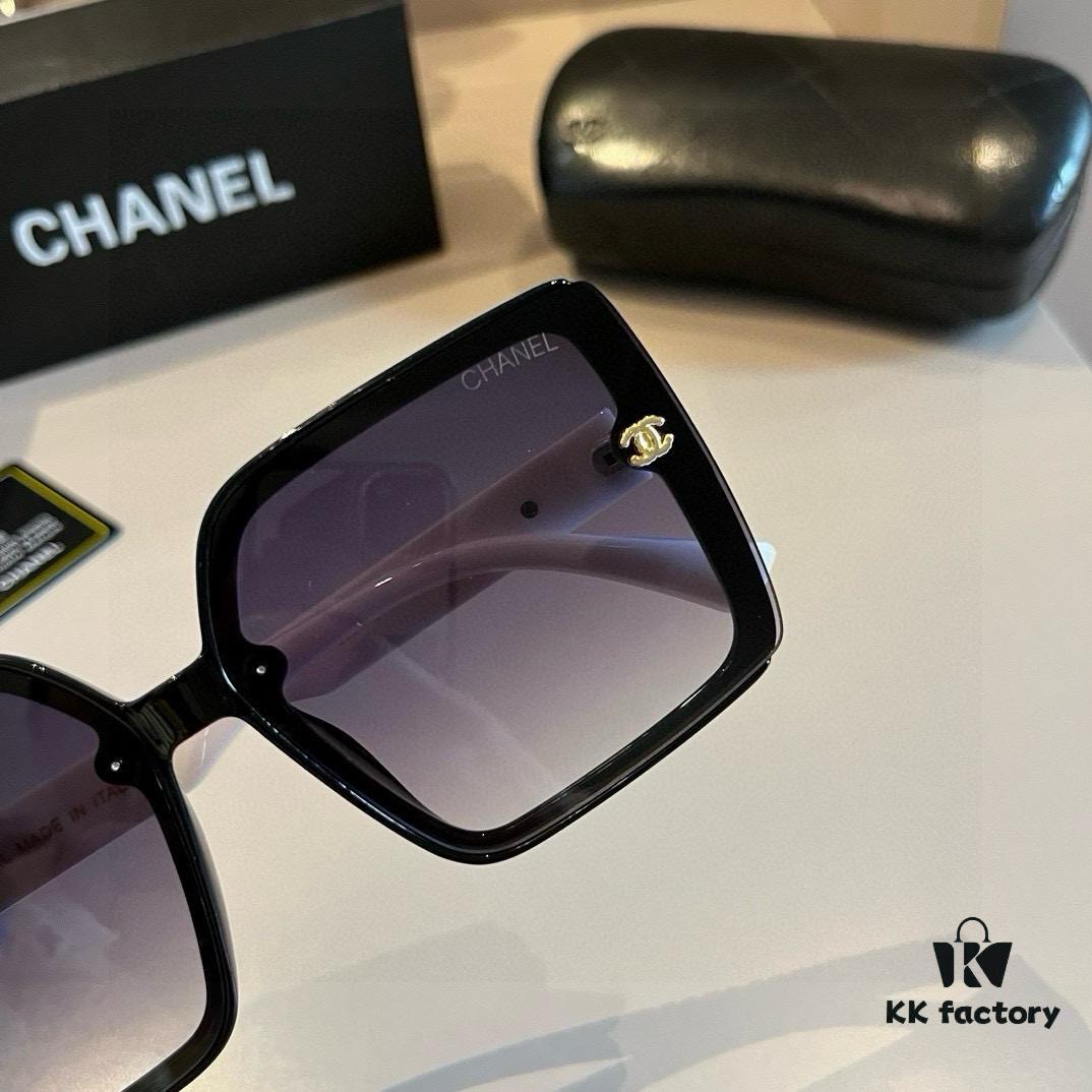 Chanel Popular Pearl-Temple Sunglasses, Xiaohongshu Trending Style, Fashionable Designer-Inspired Sun Glasses