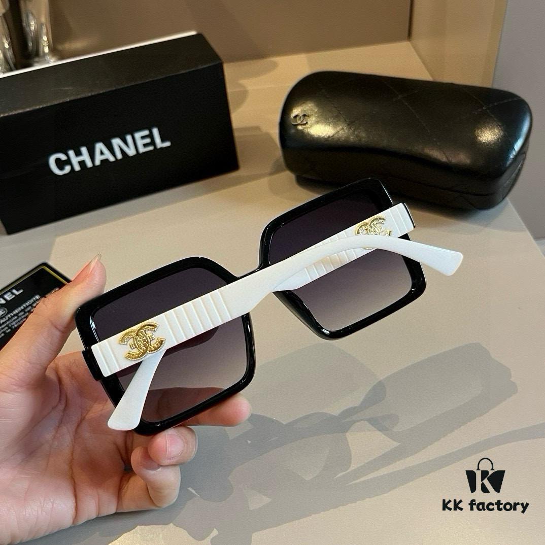 Chanel Popular Pearl-Temple Sunglasses, Xiaohongshu Trending Style, Fashionable Designer-Inspired Sun Glasses
