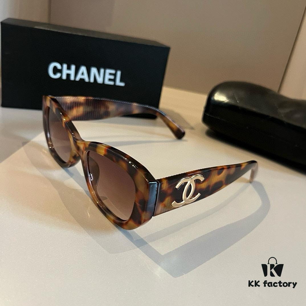 CHANEL Chanel Sunglasses🕶️ Worn by Numerous Celebrities, New Large-Frame Polarized Clear Vision Sunglasses