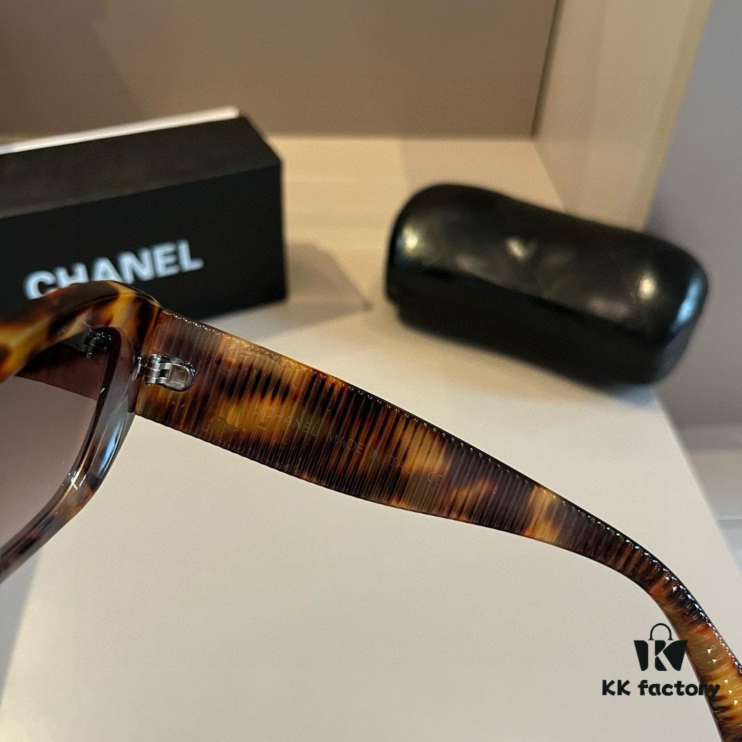 CHANEL Chanel Sunglasses🕶️ Worn by Numerous Celebrities, New Large-Frame Polarized Clear Vision Sunglasses