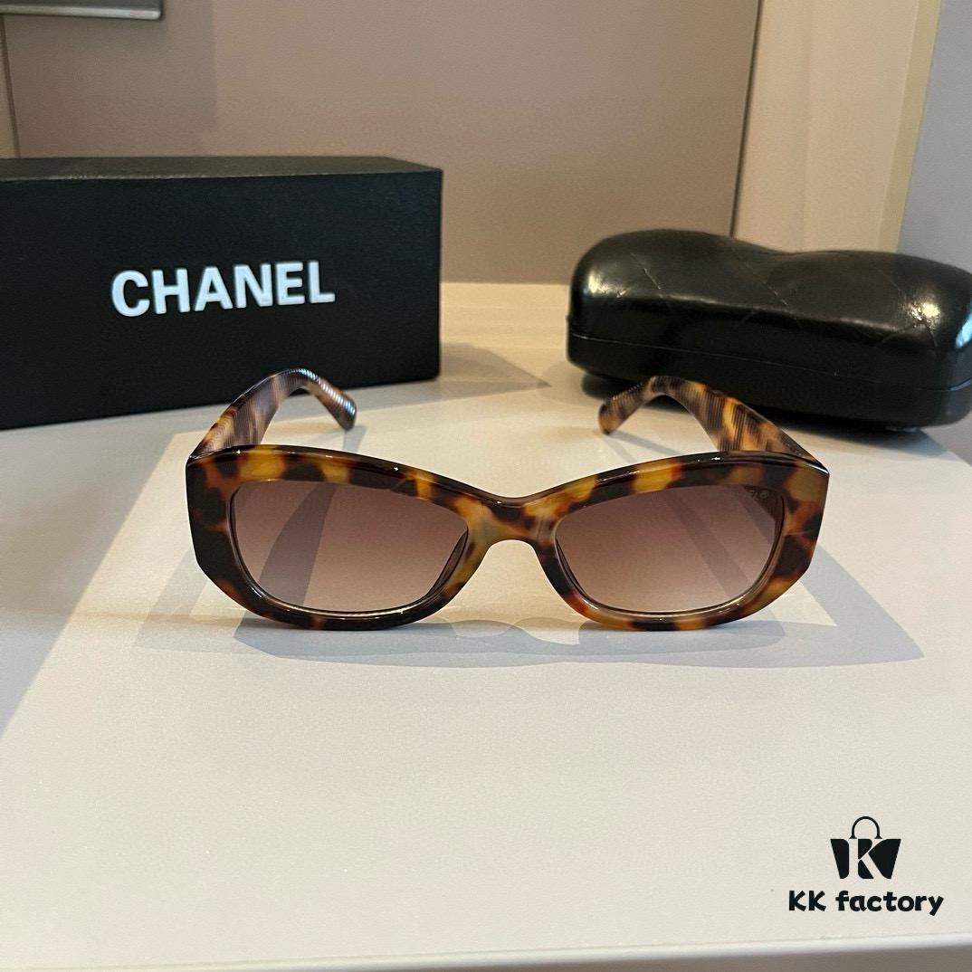 CHANEL Chanel Sunglasses🕶️ Worn by Numerous Celebrities, New Large-Frame Polarized Clear Vision Sunglasses