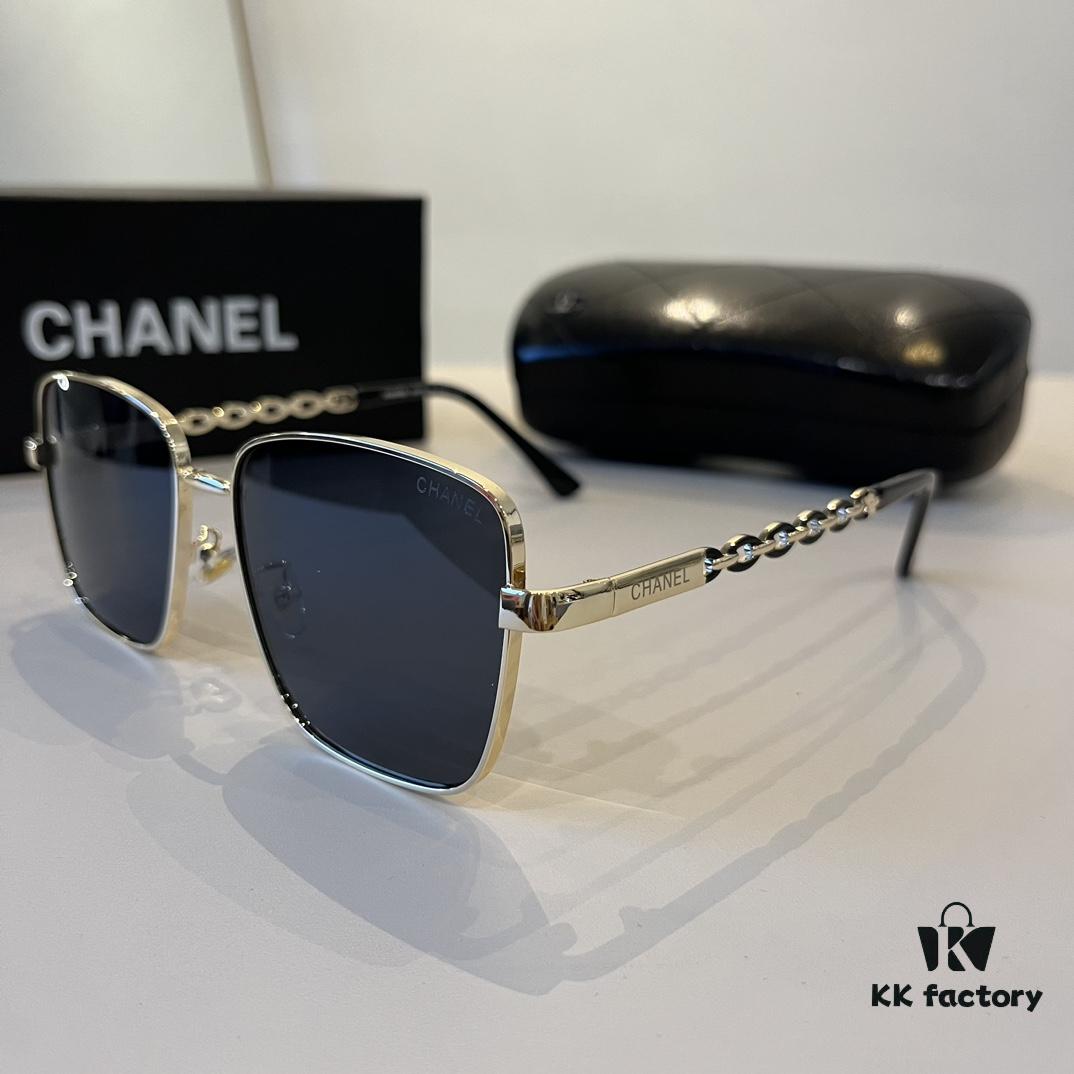 CHANEL Sunglasses🕶️ Popular Style Worn by Numerous Celebrities, CHANEL‼️‼️ New Large-Frame Polarized Sunglasses with Crystal-Clear Vision