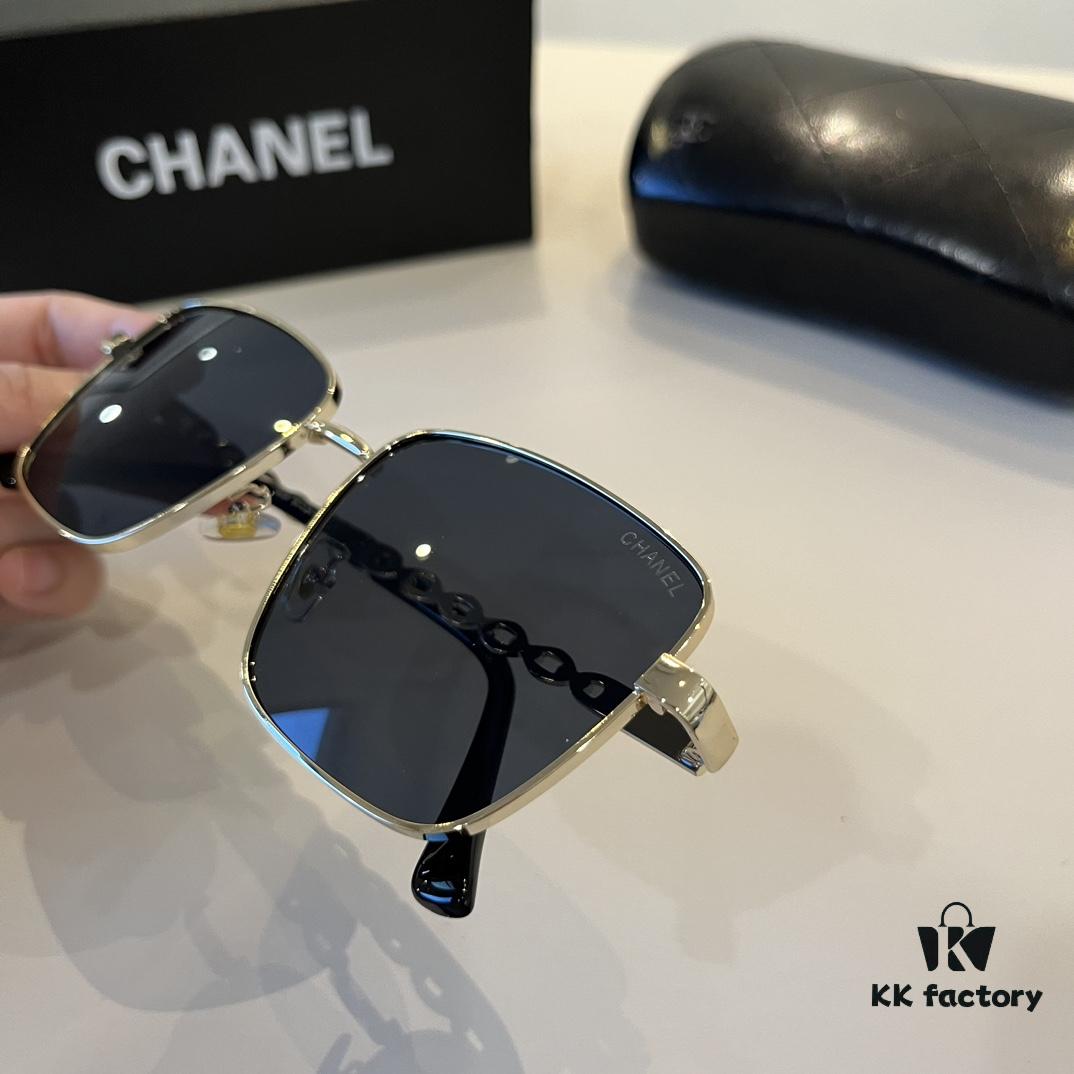 CHANEL Sunglasses🕶️ Popular Style Worn by Numerous Celebrities, CHANEL‼️‼️ New Large-Frame Polarized Sunglasses with Crystal-Clear Vision