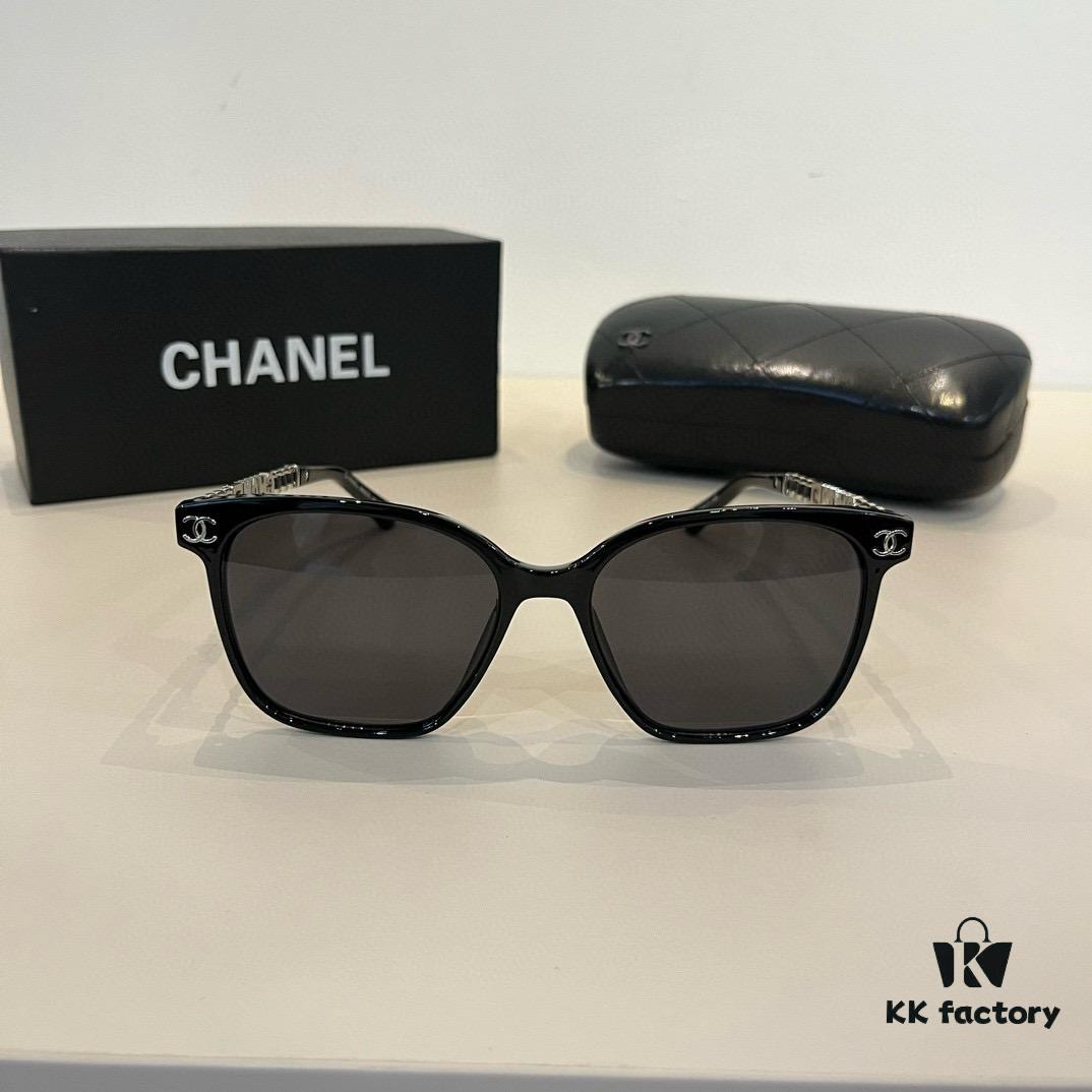 Chanel Elegant Lady-Style Sunglasses, Highly Sought-After Sun Protection Glasses for Driving and Daily Wear