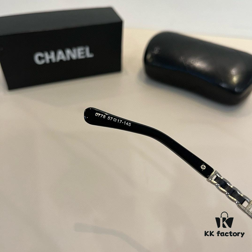 Chanel Elegant Lady-Style Sunglasses, Highly Sought-After Sun Protection Glasses for Driving and Daily Wear