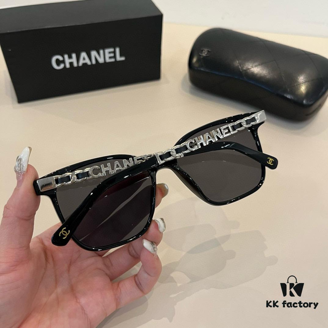 Chanel Elegant Lady-Style Sunglasses, Highly Sought-After Sun Protection Glasses for Driving and Daily Wear