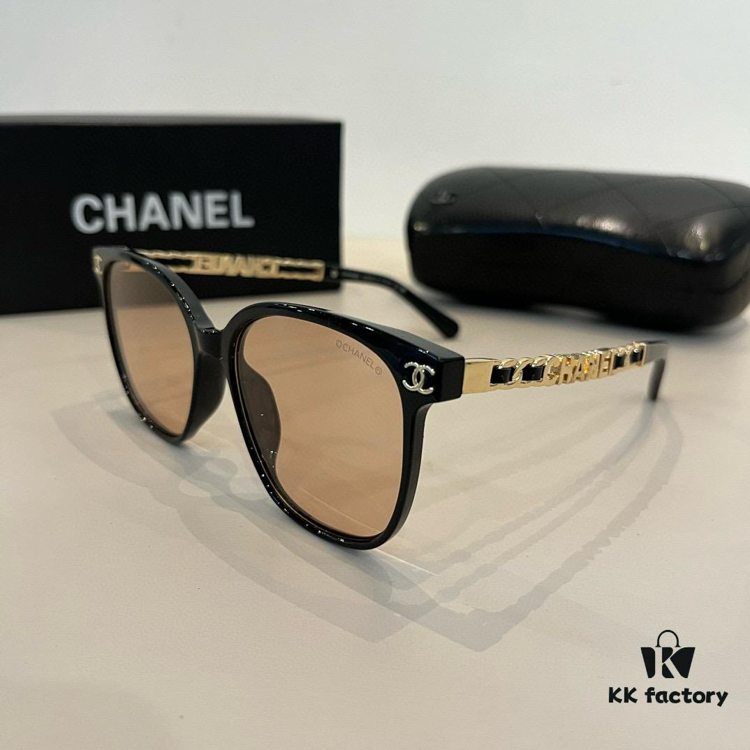 Chanel Elegant Lady-Style Sunglasses, Highly Sought-After Sun Protection Glasses for Driving and Outdoor Use