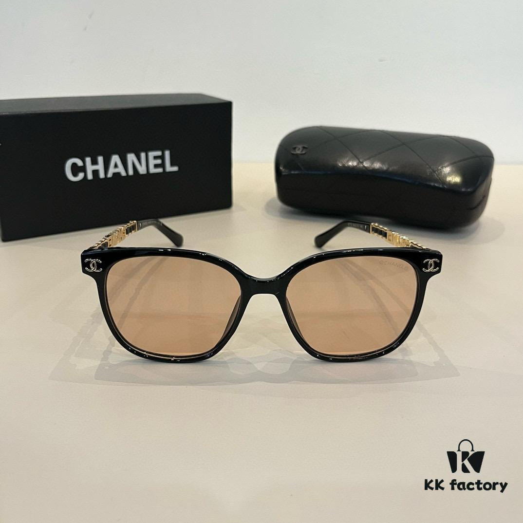 Chanel Elegant Lady-Style Sunglasses, Highly Sought-After Sun Protection Glasses for Driving and Outdoor Use