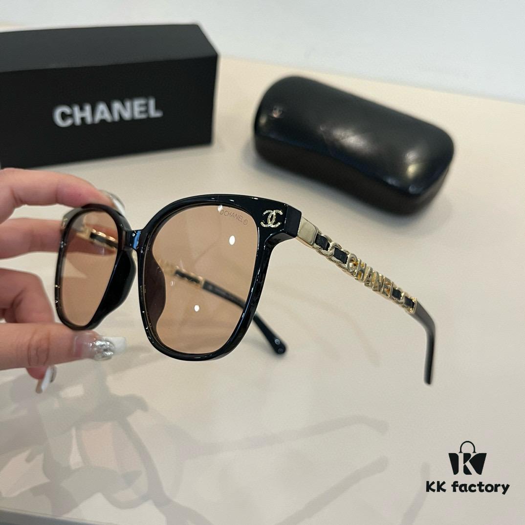 Chanel Elegant Lady-Style Sunglasses, Highly Sought-After Sun Protection Glasses for Driving and Outdoor Use
