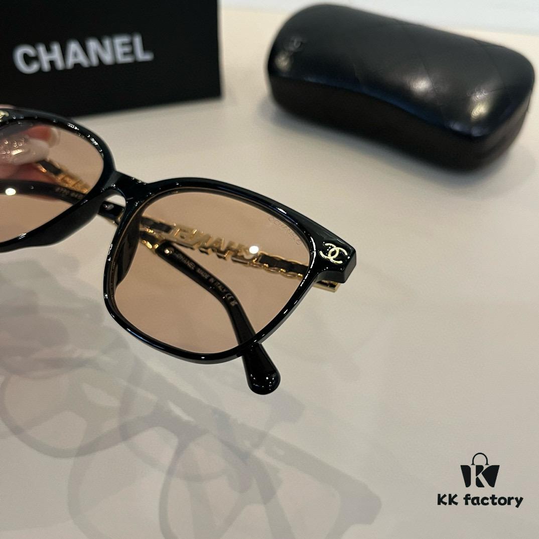 Chanel Elegant Lady-Style Sunglasses, Highly Sought-After Sun Protection Glasses for Driving and Outdoor Use