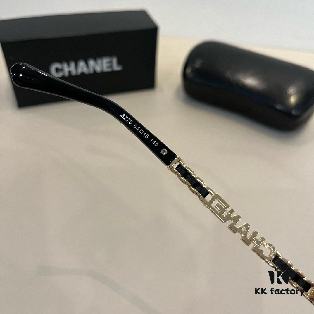 Chanel Elegant Lady-Style Sunglasses, Highly Sought-After Sun Protection Glasses for Driving and Outdoor Use