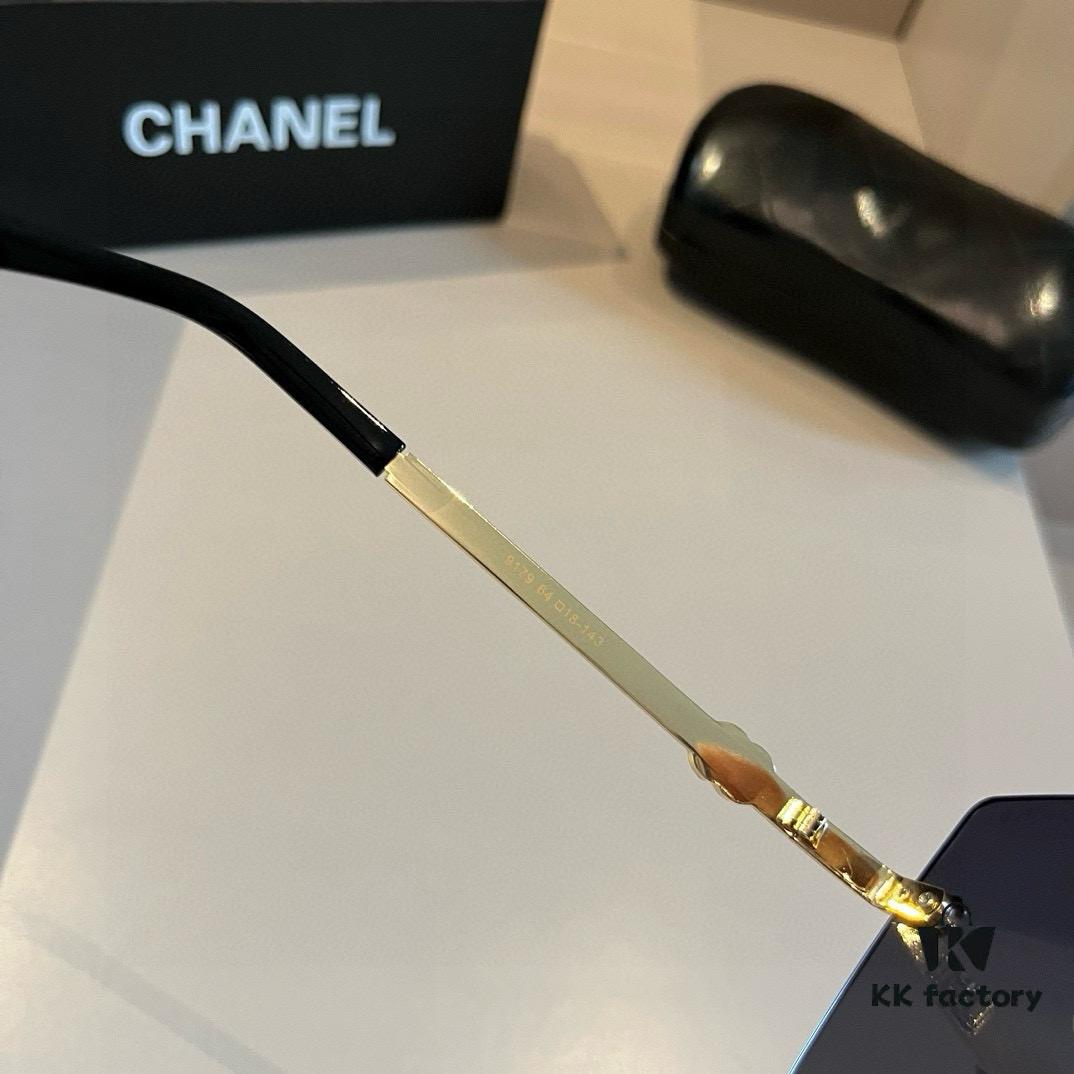 CHANEL Official Spring Collection New Arrival Oversized Sunglasses, Polarized Clear Lens Sun Glasses Popular Among Many Celebrities