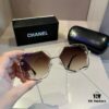 Chanel Sunglasses for Round Faces, Oversized Frame Sun Glasses 2024 New Arrival, Flattering and Slimming Design