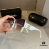 Chanel Sunglasses for Round Faces, Oversized Frame Sun Glasses 2024 New Arrival, Flattering and Slimming Design