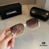 Chanel Sunglasses for Round Faces, Oversized Frame Sun Glasses 2024 New Arrival, Flattering and Slimming Design
