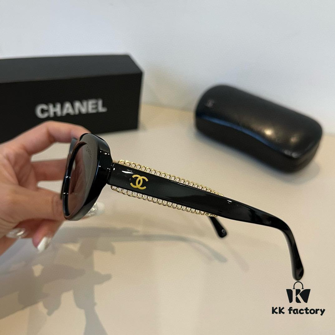 CHANEL Chanel Sunglasses🕶️ Worn by Numerous Celebrities, New Large-Frame Polarized Sunglasses with Ultra-Clear Vision