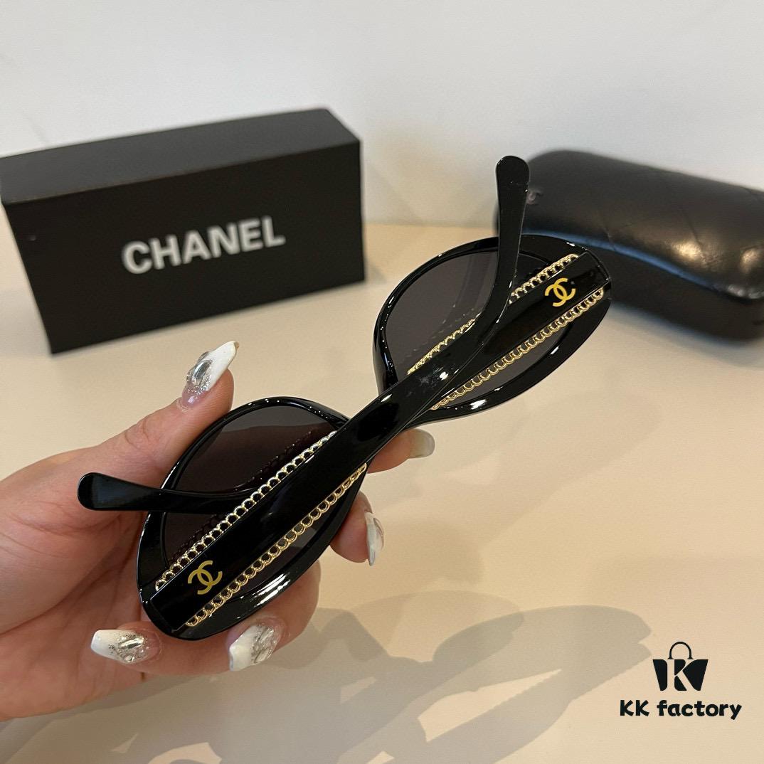 CHANEL Chanel Sunglasses🕶️ Worn by Numerous Celebrities, New Large-Frame Polarized Sunglasses with Ultra-Clear Vision