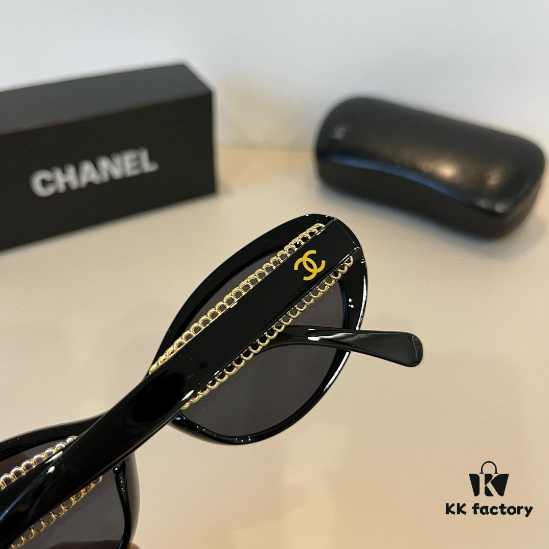 CHANEL Chanel Sunglasses🕶️ Worn by Numerous Celebrities, New Large-Frame Polarized Sunglasses with Ultra-Clear Vision