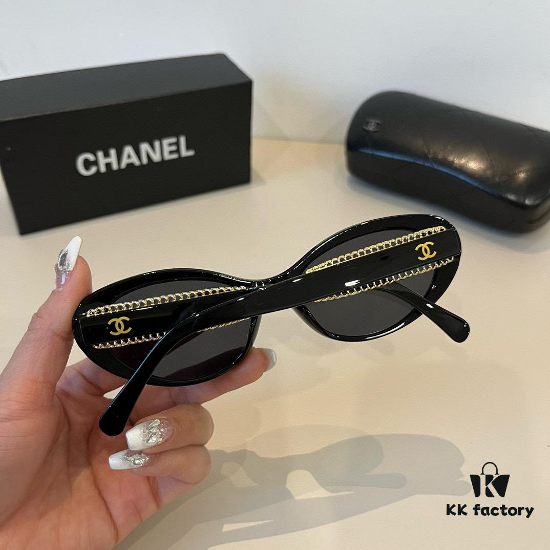 CHANEL Chanel Sunglasses🕶️ Worn by Numerous Celebrities, New Large-Frame Polarized Sunglasses with Ultra-Clear Vision