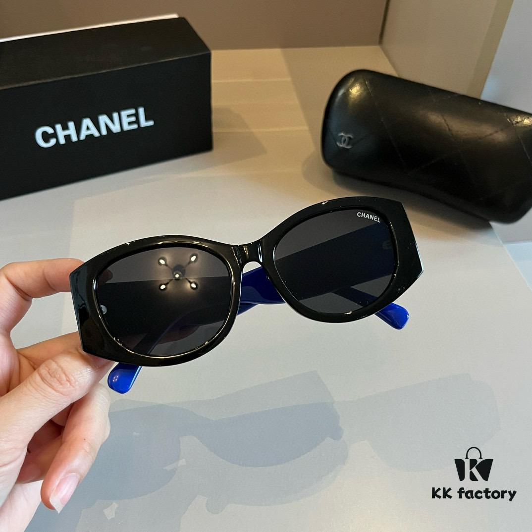 Chanel Black and White Panda Sunglasses, Adorable and Stylish with Unique Frame That Flatters Facial Features