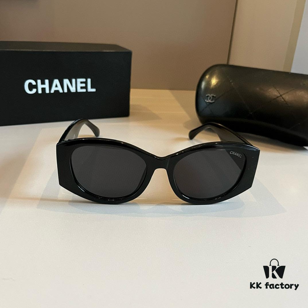 Chanel Black and White Panda Sunglasses, Adorable and Stylish with Unique Frame That Flatters Facial Features