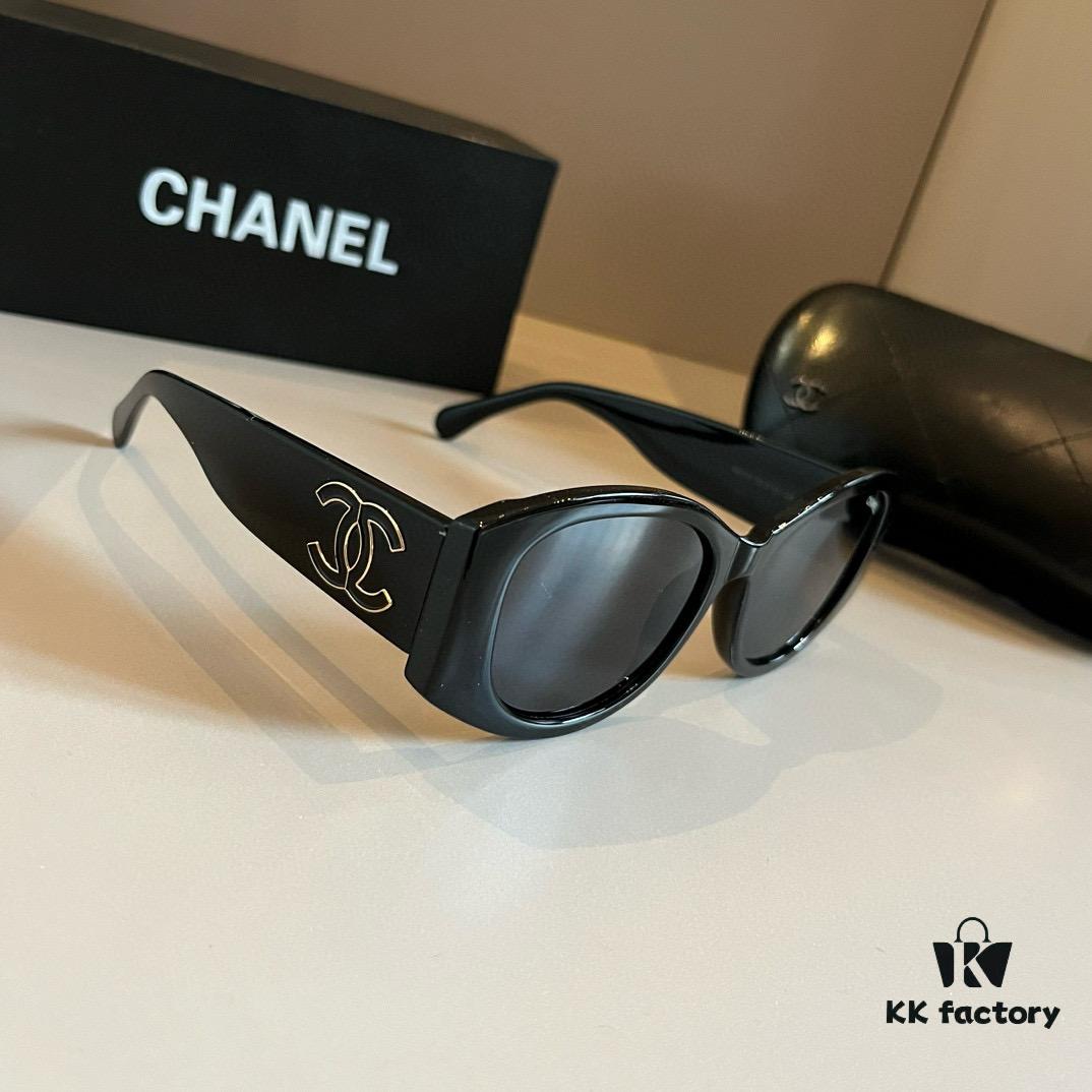 Chanel Black and White Panda Sunglasses, Adorable and Stylish with Unique Frame That Flatters Facial Features
