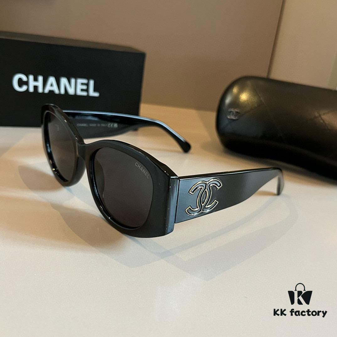 Chanel Black and White Panda Sunglasses, Adorable and Stylish with Unique Frame That Flatters Facial Features