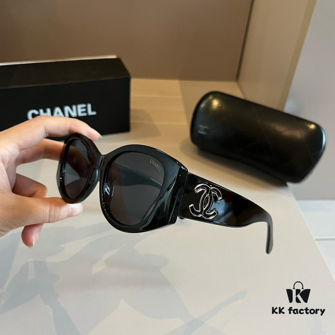 Chanel Black and White Panda Sunglasses, Adorable and Stylish with Unique Frame That Flatters Facial Features