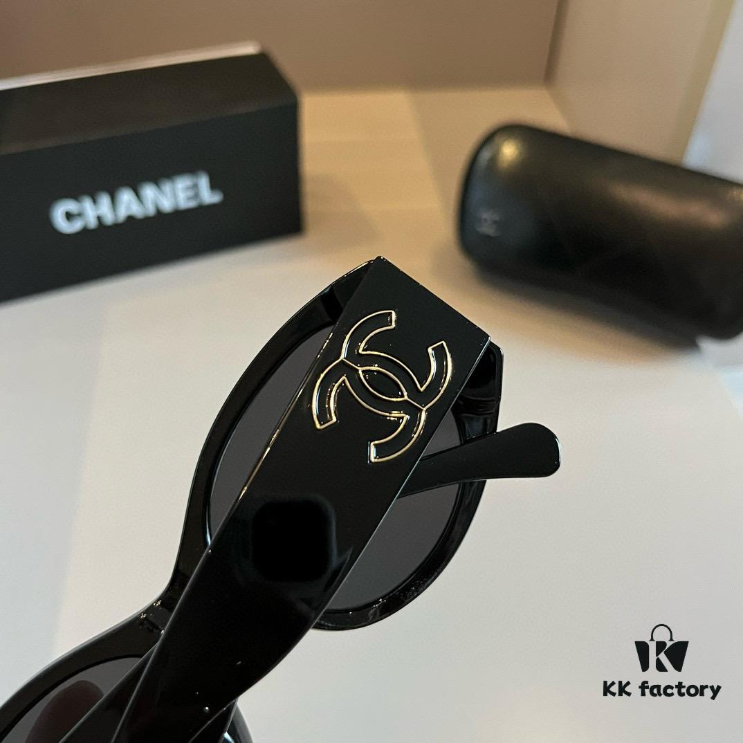 Chanel Black and White Panda Sunglasses, Adorable and Stylish with Unique Frame That Flatters Facial Features