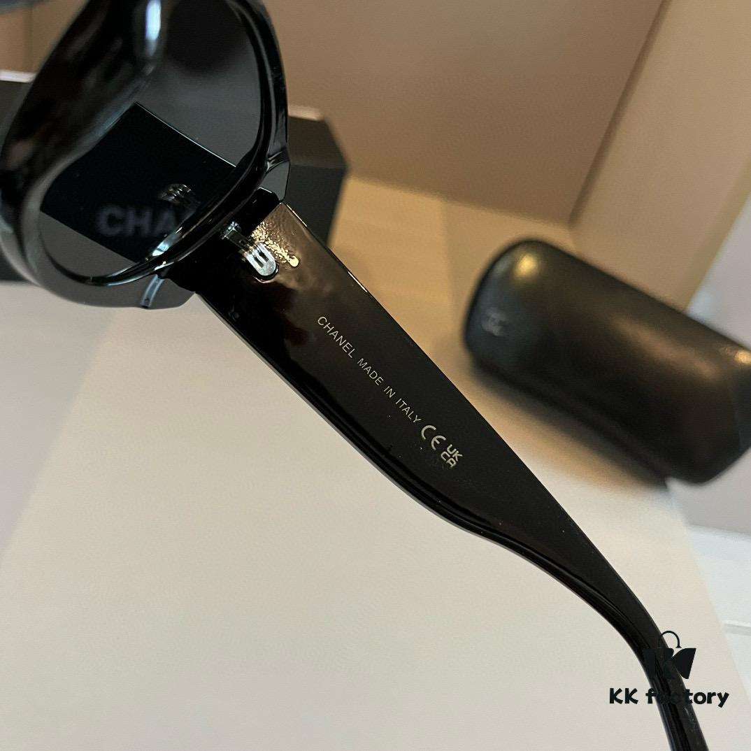 Chanel Black and White Panda Sunglasses, Adorable and Stylish with Unique Frame That Flatters Facial Features