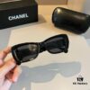 Vintage Chanel Gold Logo Sunglasses with Double C Logo