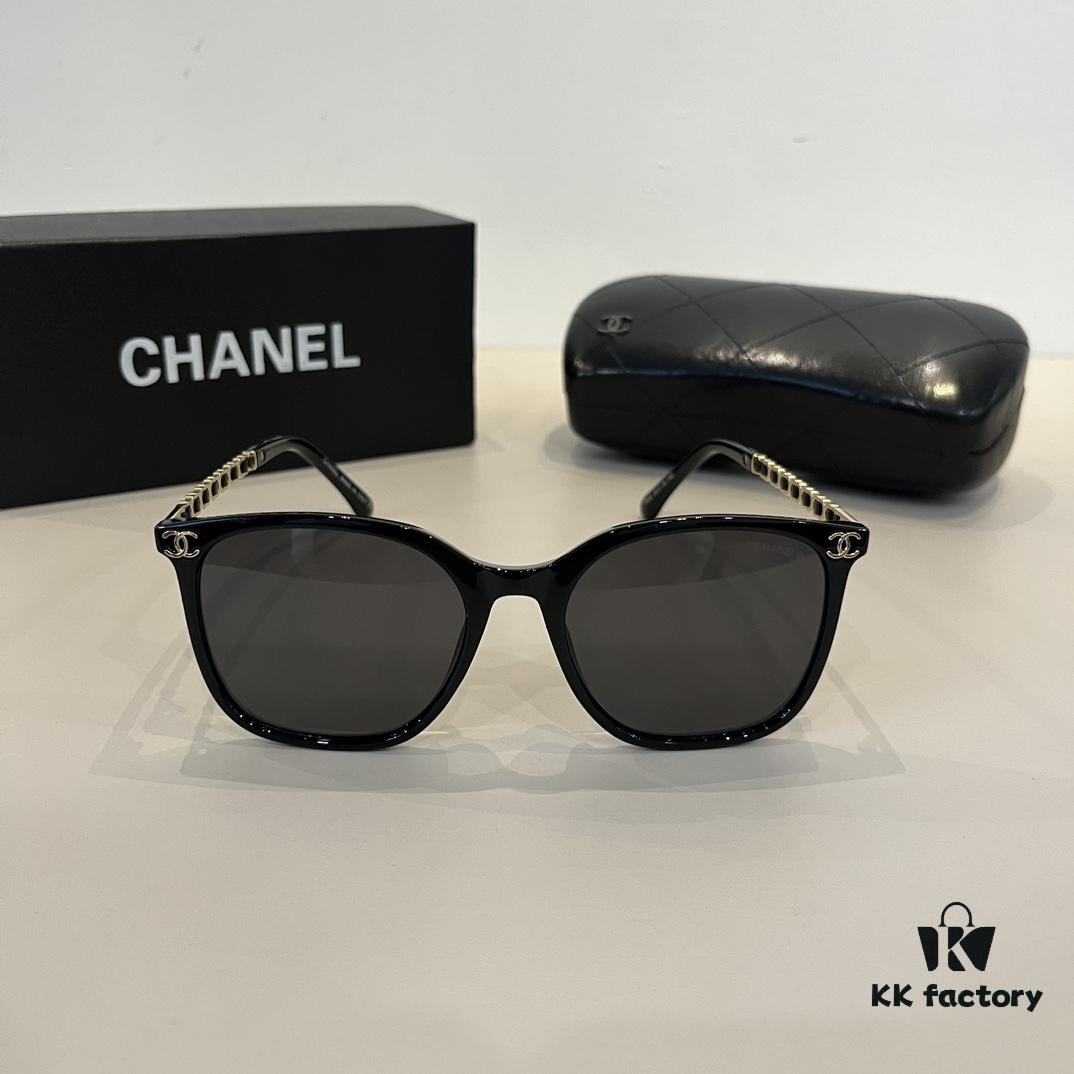 CHANEL Chanel Sunglasses🕶️ Worn by Numerous Celebrities, New Arrival Oversized Polarized Sunglasses with Ultra-Clear Lens