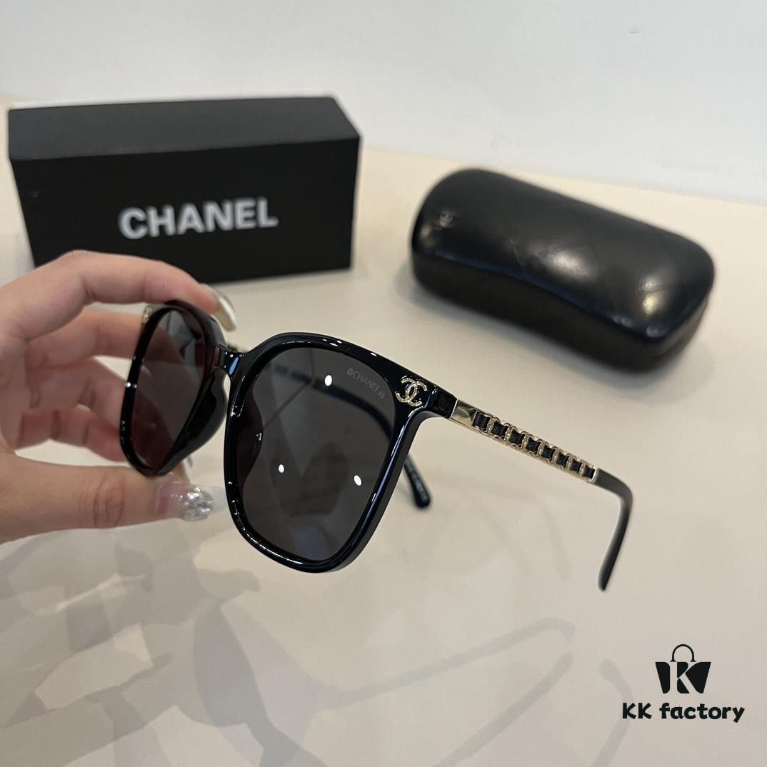 CHANEL Chanel Sunglasses🕶️ Worn by Numerous Celebrities, New Arrival Oversized Polarized Sunglasses with Ultra-Clear Lens
