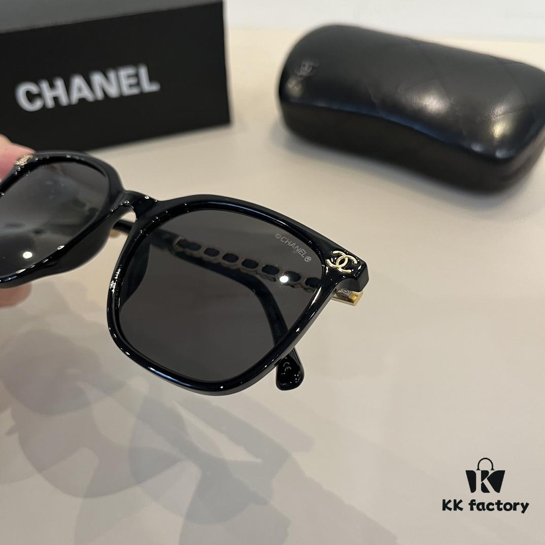 CHANEL Chanel Sunglasses🕶️ Worn by Numerous Celebrities, New Arrival Oversized Polarized Sunglasses with Ultra-Clear Lens