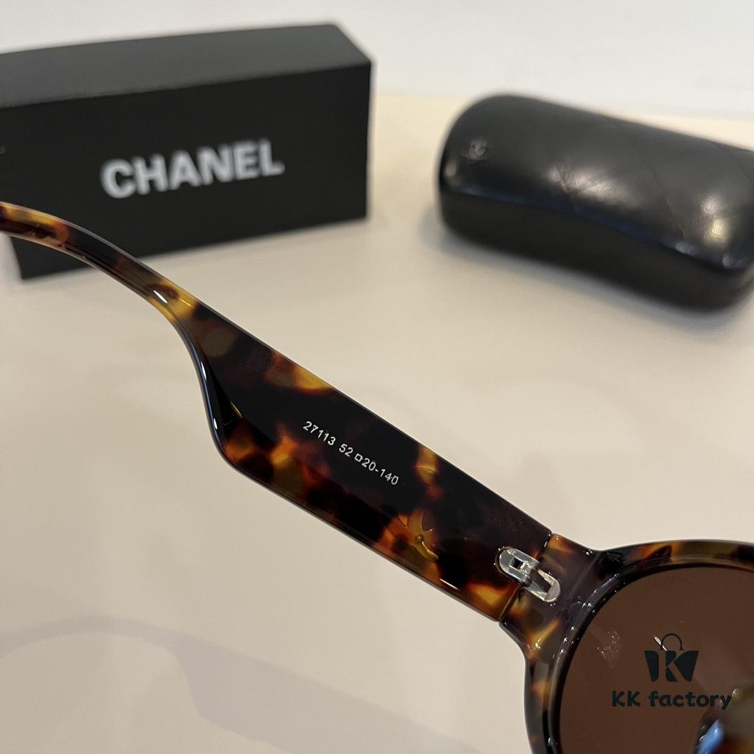 Chanel Cat-Eye Sunglasses, Driving Sun Protection Glasses, Street-Stealing 'Grandma Xiang' Sunglasses