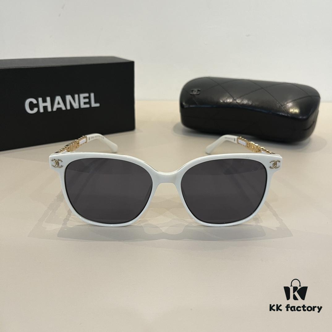Chanel Elegant Style Sunglasses, Highly Sought-After Sun Protection Glasses for Driving and Daily Wear