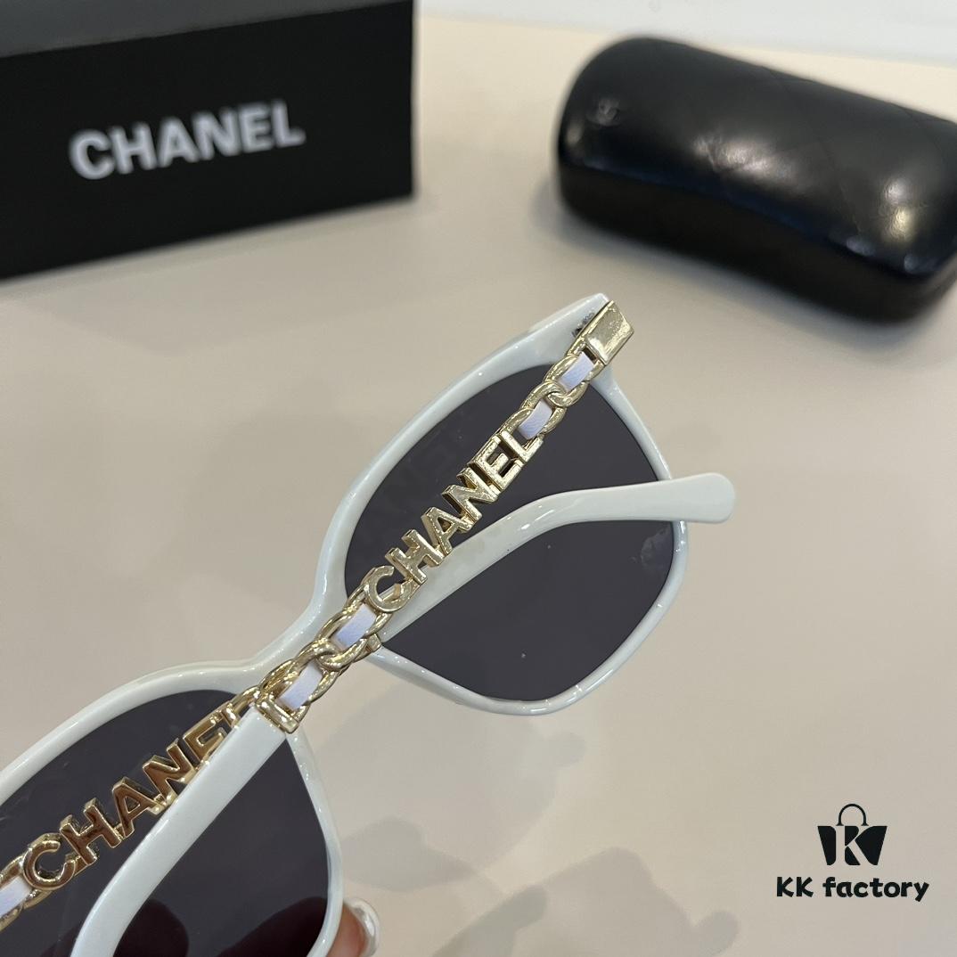 Chanel Elegant Style Sunglasses, Highly Sought-After Sun Protection Glasses for Driving and Daily Wear