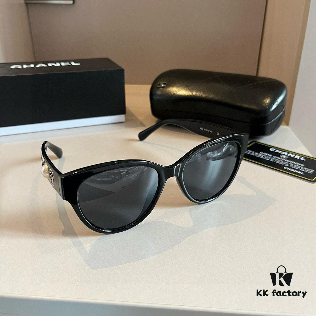 Chanel Pearl Heart-Temple Sunglasses, Official Style Custom-Made Eyewear