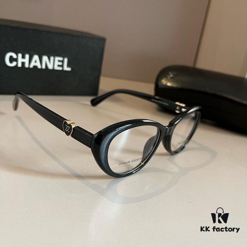 Chanel 2024 Official Spring Collection Optical Frame, Celebrity-Inspired Large-Frame Sunglasses with Polarized Clear Lenses