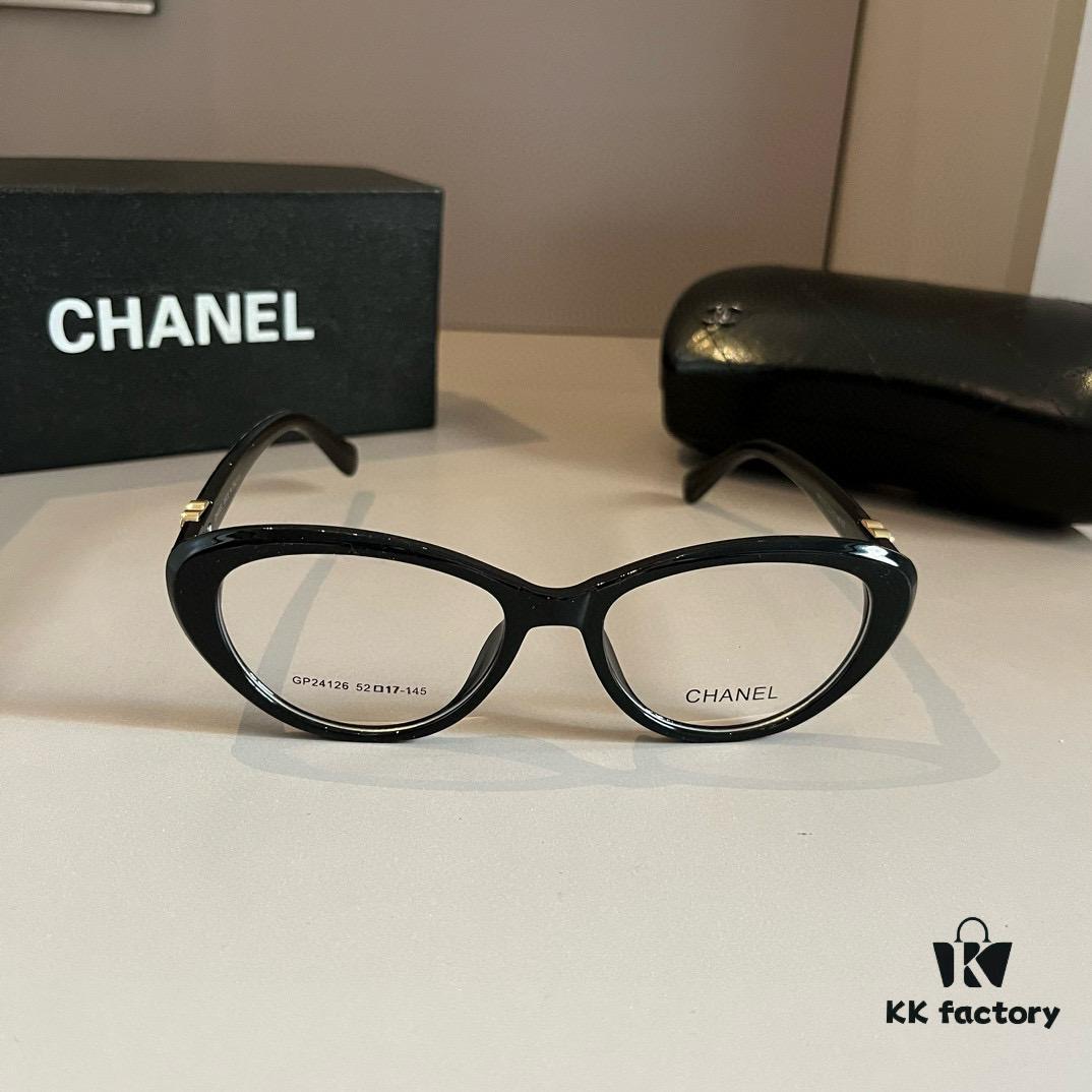 Chanel 2024 Official Spring Collection Optical Frame, Celebrity-Inspired Large-Frame Sunglasses with Polarized Clear Lenses