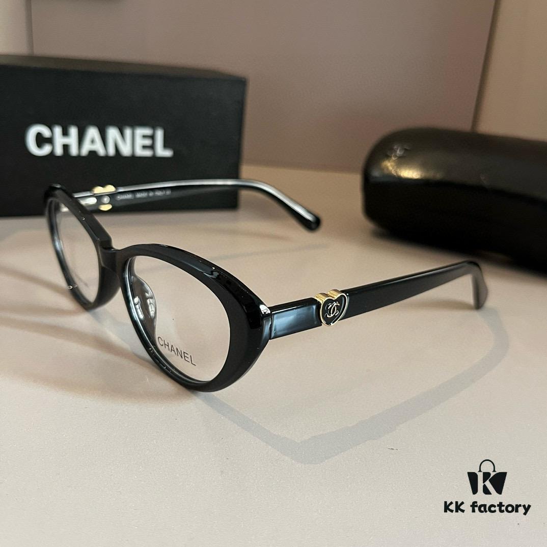Chanel 2024 Official Spring Collection Optical Frame, Celebrity-Inspired Large-Frame Sunglasses with Polarized Clear Lenses