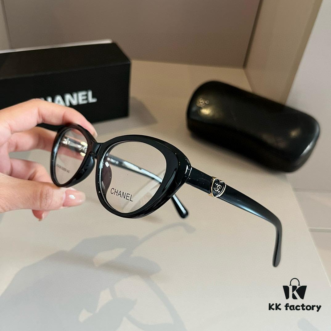 Chanel 2024 Official Spring Collection Optical Frame, Celebrity-Inspired Large-Frame Sunglasses with Polarized Clear Lenses