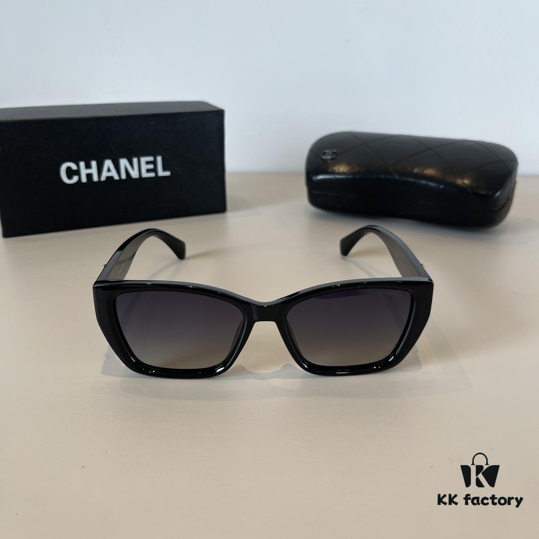 Chanel Sunglasses, Fashionable European and American Style Oversized Sunglasses, Slimming and Versatile Sun Protection Eyewear