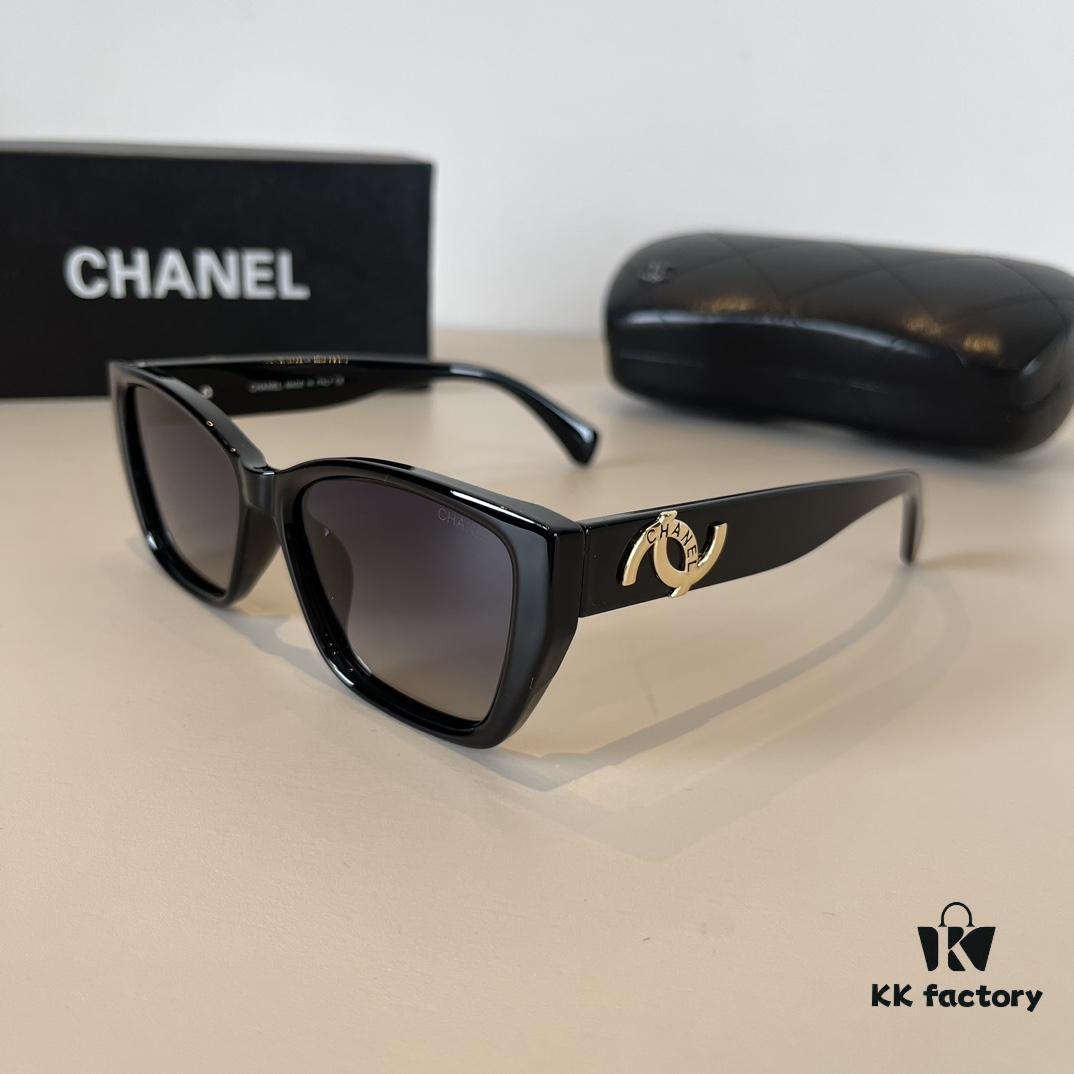 Chanel Sunglasses, Fashionable European and American Style Oversized Sunglasses, Slimming and Versatile Sun Protection Eyewear