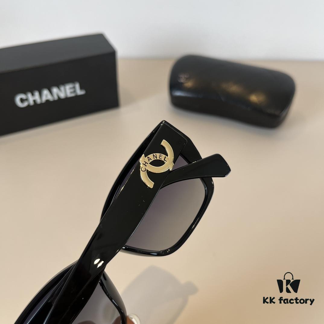 Chanel Sunglasses, Fashionable European and American Style Oversized Sunglasses, Slimming and Versatile Sun Protection Eyewear