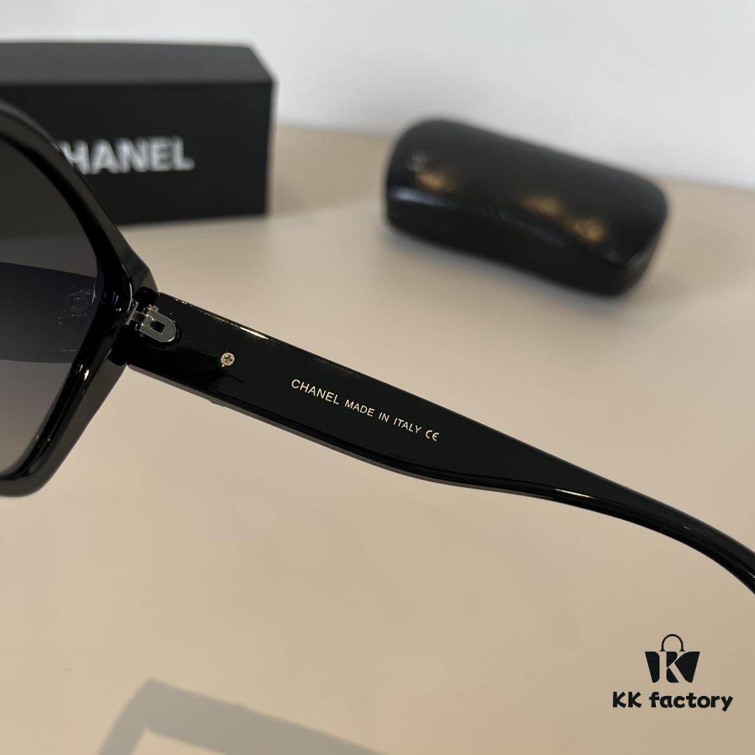 Chanel Sunglasses, Fashionable European and American Style Oversized Sunglasses, Slimming and Versatile Sun Protection Eyewear